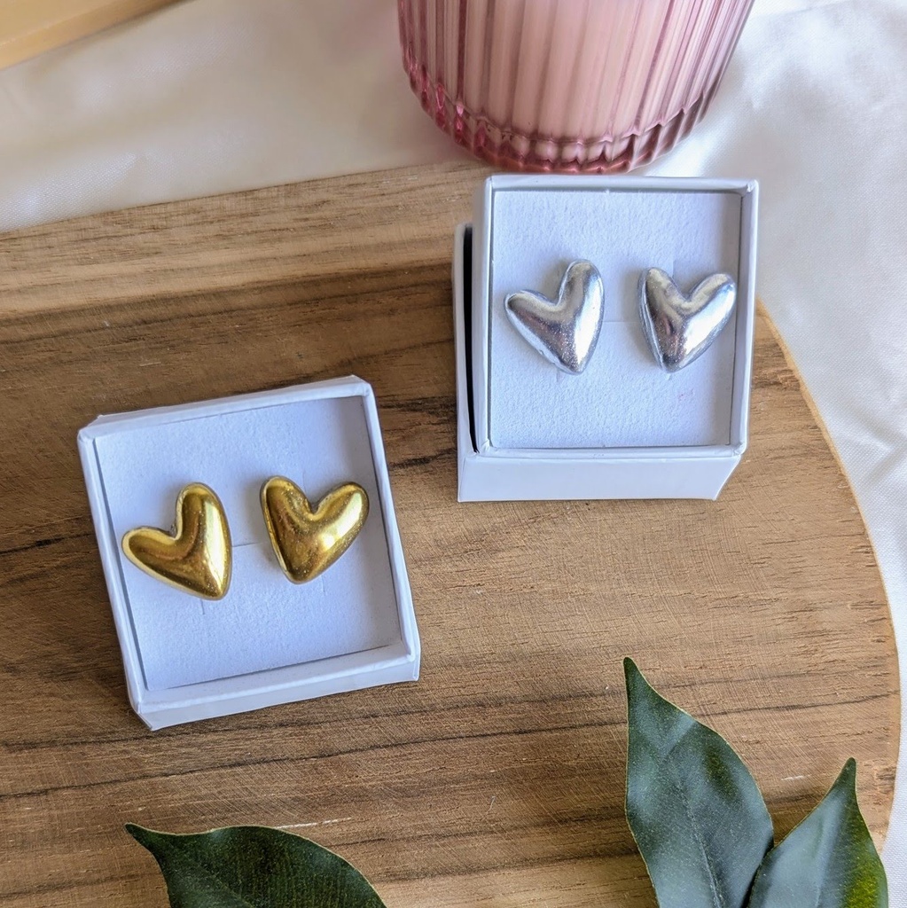 Corazón bombón plata